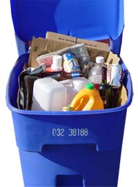 Open recycling bin